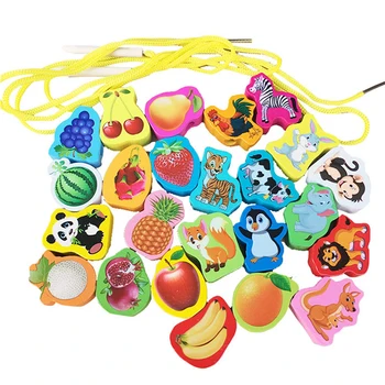 24pcs/set Baby Wooden Beads Toys Numbers Fruits Animals Letters Beading Toy Kids Stringing Threading Beads Game Montessori Toy
24pcs/set Baby Wooden Beads Toys Numbers Fruits Animals Letters Beading Toy Kids Stringing Threading Beads Game Montessori Toy