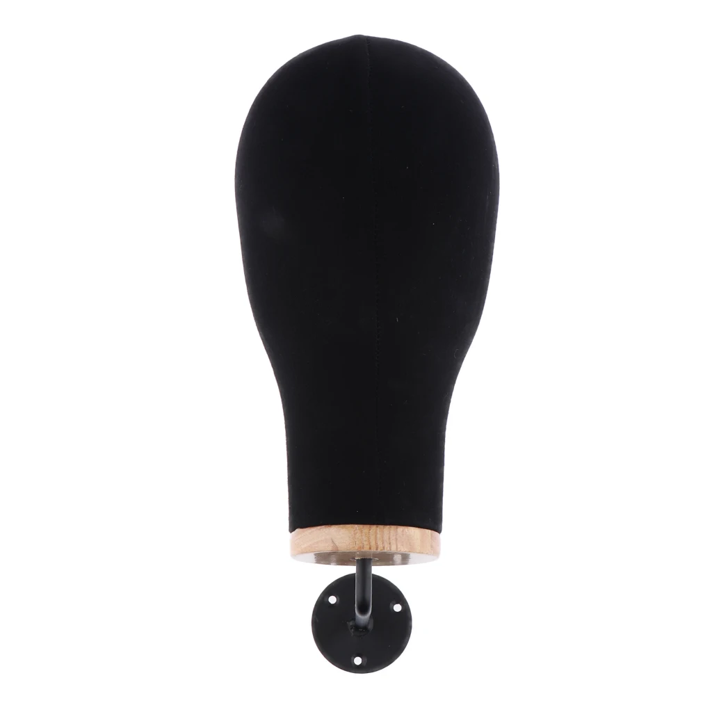 3pcs Wall Mount Canvas Block Mannequin Head Wig Making Display Manikin 21'' 3pcs Wall Mount Canvas Block Mannequin Head Wig Making Display Manikin 21''