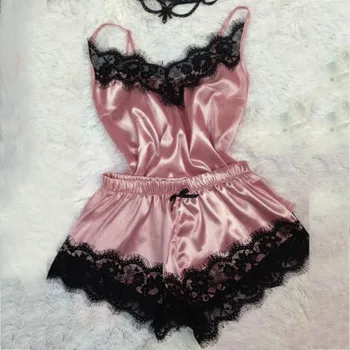 Sexy Lingerie Women Lace Sleepwear Women's Pajama Set Sexy Temptation Babydoll Nightwear Cute Cami Top And Shorts Pijama Mujer
Sexy Lingerie Women Lace Sleepwear Women's Pajama Set Sexy Temptation Babydoll Nightwear Cute Cami Top And Shorts Pijama Mujer
