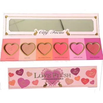 Six-Color Heart-Shaped Blush Plate Matte Pink Make-Up Highlight Rouge Enhance Complexion
Six-Color Heart-Shaped Blush Plate Matte Pink Make-Up Highlight Rouge Enhance Complexion