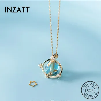 INZATT Real 925 Sterling Silver Round Stone Planet Choker Pendant Necklace For Fashion Women party Fine Jewelry Cute Accessories
INZATT Real 925 Sterling Silver Round Stone Planet Choker Pendant Necklace For Fashion Women party Fine Jewelry Cute Accessories
