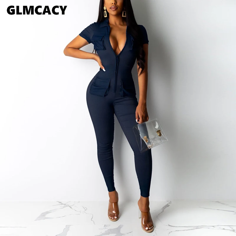 Women Sexy V-neck Pockets Skinny Jumpsuits Autumn Casual Solid Slim Long Sleeve Ankle-length Pants Sexy Bodysuit
Women Sexy V-neck Pockets Skinny Jumpsuits Autumn Casual Solid Slim Long Sleeve Ankle-length Pants Sexy Bodysuit