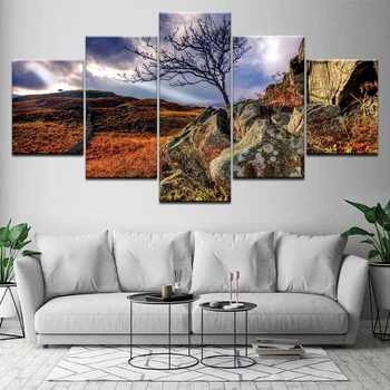 Modern Mountain And River Landscape Canvas Painting 5 Pieces Wall Art Spectacular Sunshine Wall Picture For Living Room 
Modern Mountain And River Landscape Canvas Painting 5 Pieces Wall Art Spectacular Sunshine Wall Picture For Living Room