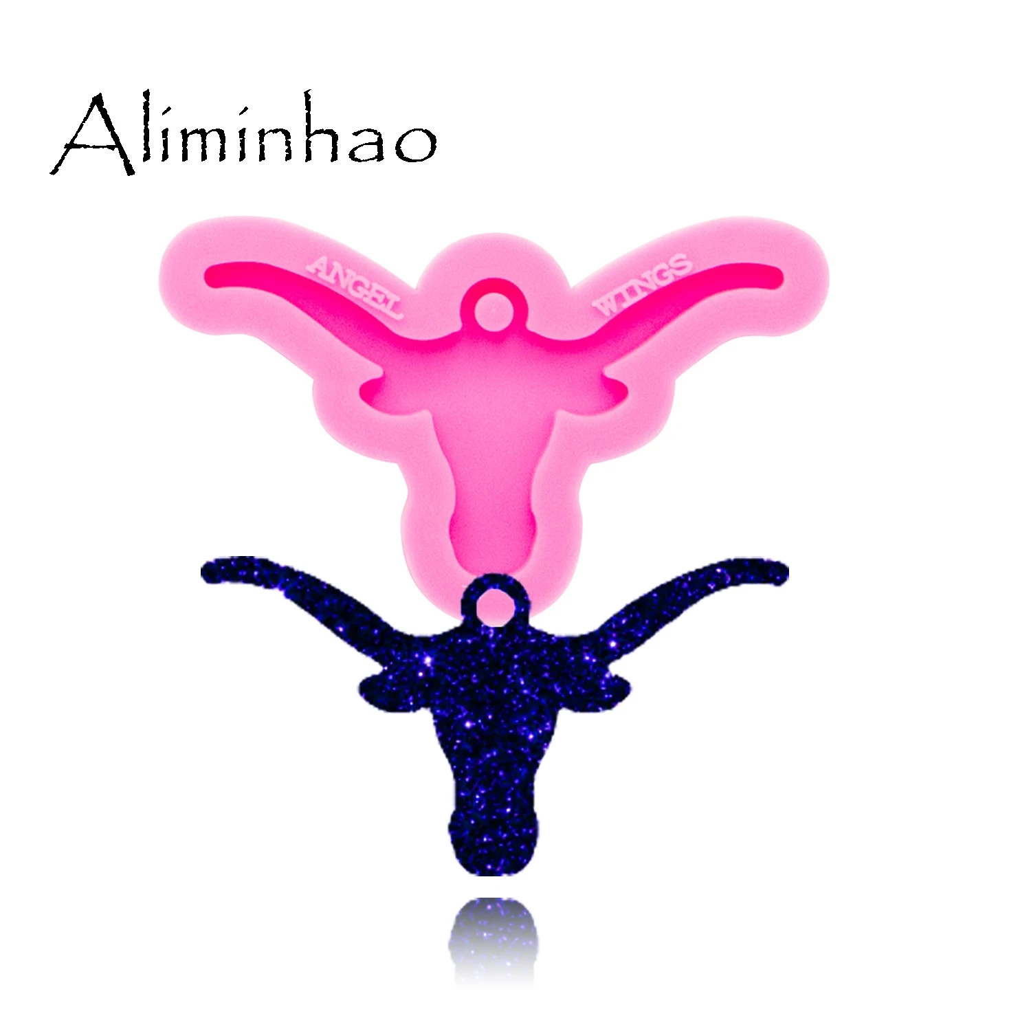 Generic DY0268 Shiny Mini Brass Knuckles Shape Mold Silicone Molds DIY