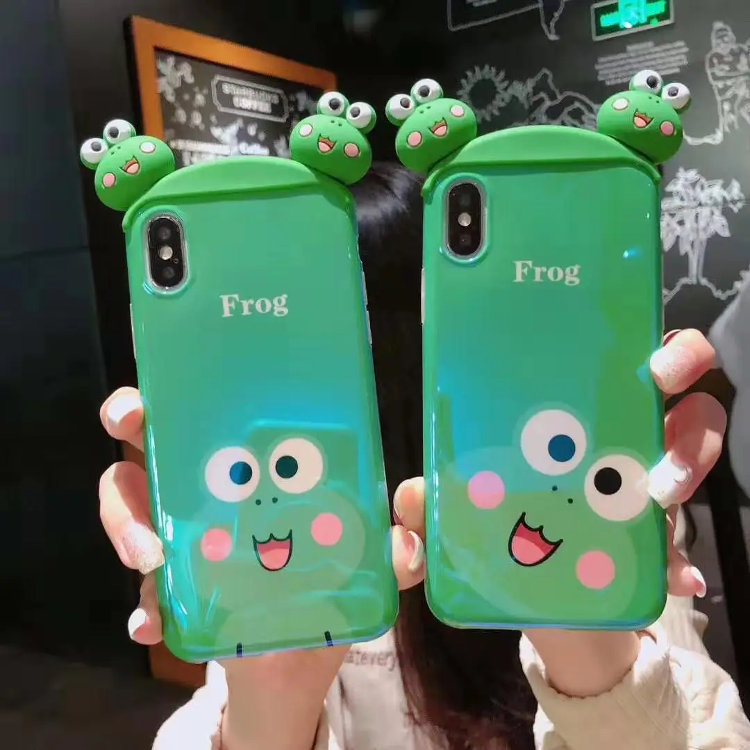 Glossy Cartoon Animal Patterned for IPhone 6 6s 7 8 Plus Soft of TPU Cover for IPhone XR XS MAX Cute 3D Frog Hat Phone Case
Glossy Cartoon Animal Patterned for IPhone 6 6s 7 8 Plus Soft of TPU Cover for IPhone XR XS MAX Cute 3D Frog Hat Phone Case