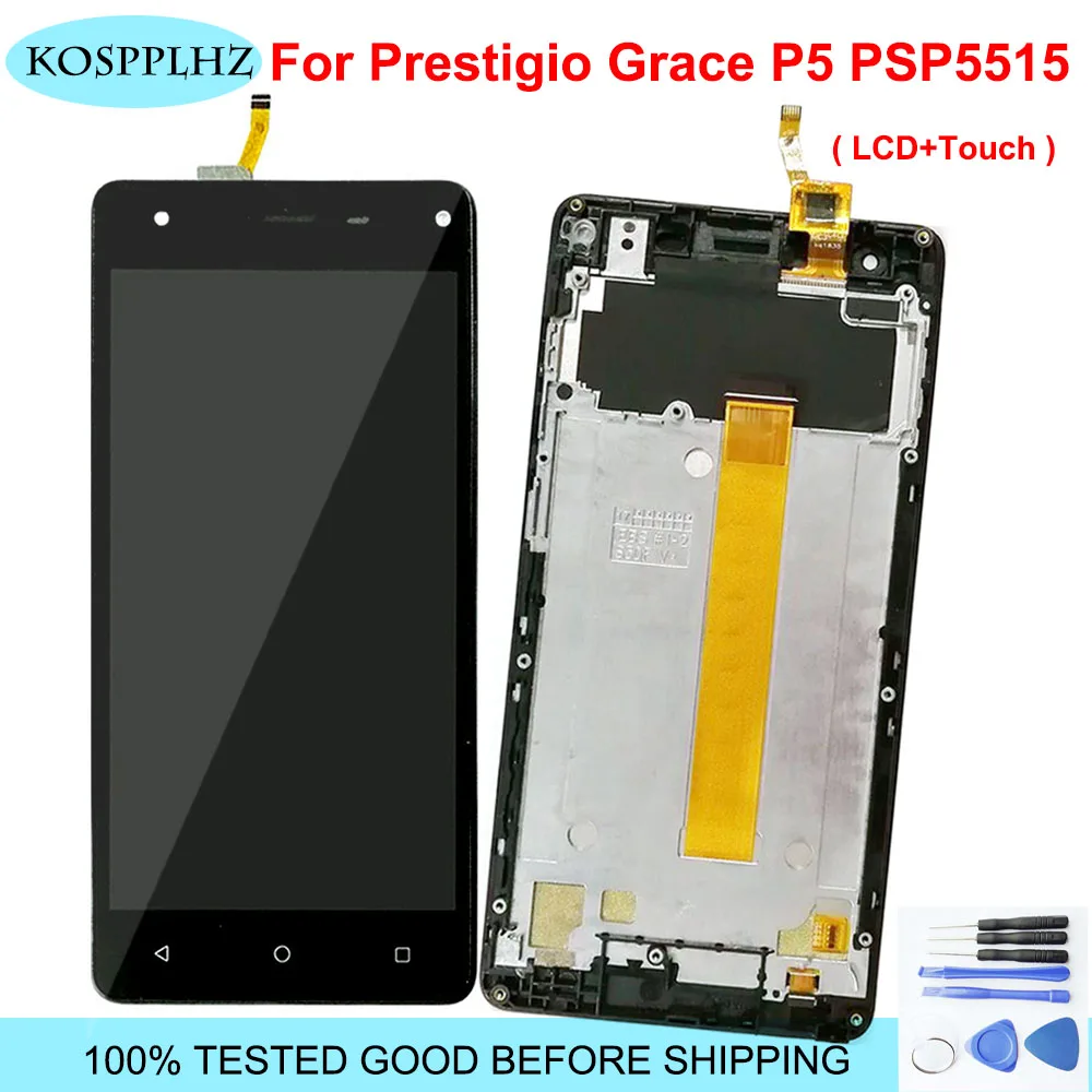 

1280*720 5 inch 100% TESTED LCD For Prestigio Grace P5 PSP5515DUO psp 5515 duo psp5515 LCD Display And Touch Screen assembly