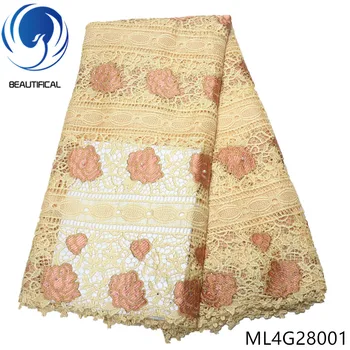 BEAUTIFICAL nigerian guipure lace fabrics New arrival water soluble lace beads fabric 5yards embroidery lace with stones ML4G280
BEAUTIFICAL nigerian guipure lace fabrics New arrival water soluble lace beads fabric 5yards embroidery lace with stones ML4G280