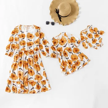 PatPat 2020 New Spring and Summer Autumn Baby Flower Print Ruffle Hem Dresses for Mommy and Me Clothes
PatPat 2020 New Spring and Summer Autumn Baby Flower Print Ruffle Hem Dresses for Mommy and Me Clothes