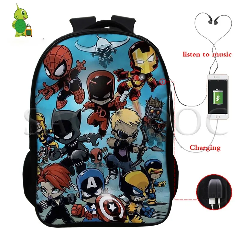The Avengers Iron Man Hulk War Multifunction Backpack Men Women Backpack School Travel Shoulder Bags USB Charge Laptop Backpack
The Avengers Iron Man Hulk War Multifunction Backpack Men Women Backpack School Travel Shoulder Bags USB Charge Laptop Backpack