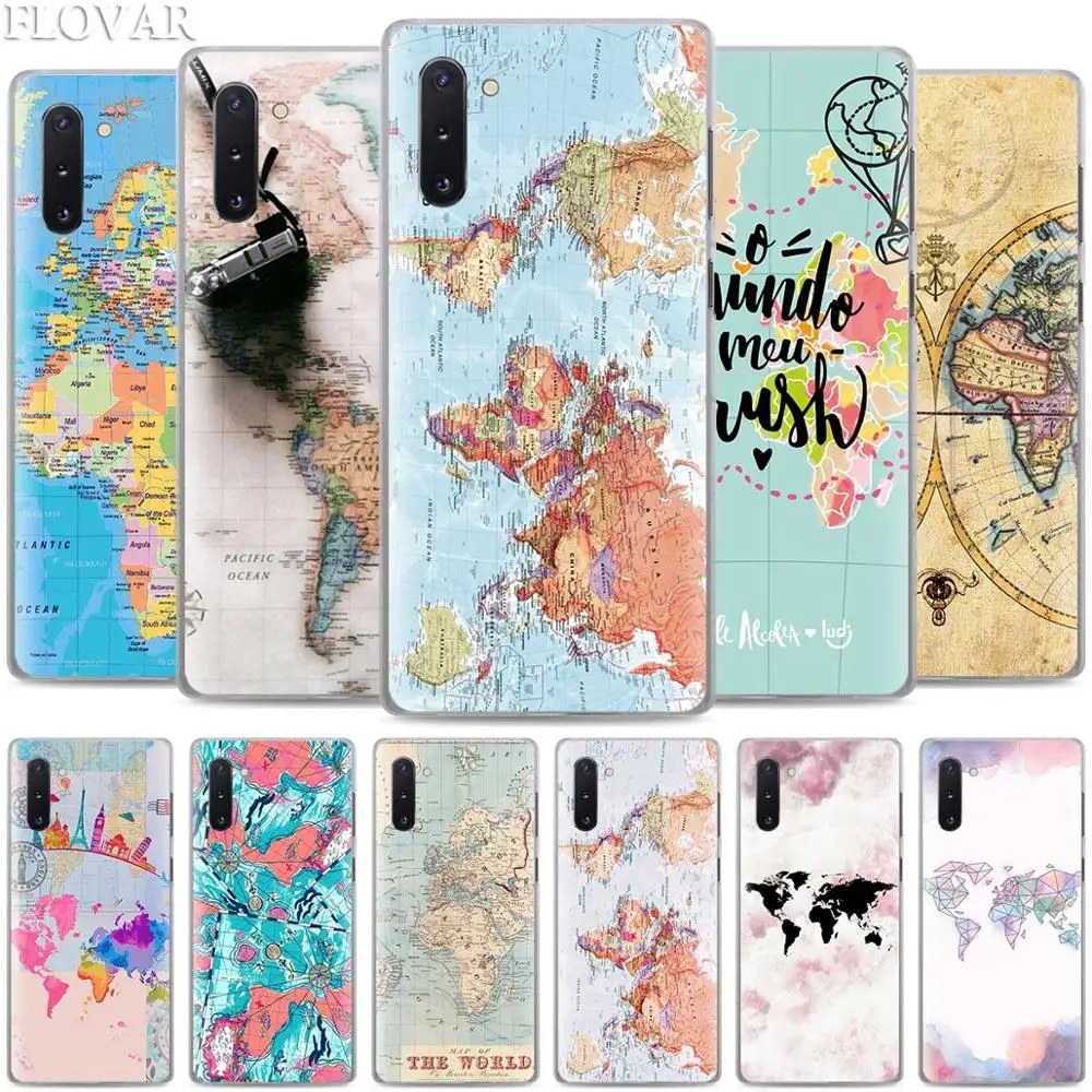 World map Phone Cases for Samsung Galaxy Note 10 S10 Plus 5G S10e A30 A40 A50 A60 A70 M40 Hard Cover Coque
World map Phone Cases for Samsung Galaxy Note 10 S10 Plus 5G S10e A30 A40 A50 A60 A70 M40 Hard Cover Coque