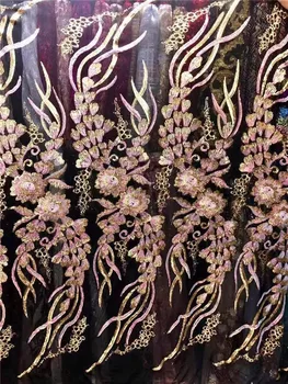 2019 Latest French Nigerian Sequins Net Lace, High Quality African Tulle Mesh Sequence Lace Fabric For Party Dress 5 Yards/Lot
2019 Latest French Nigerian Sequins Net Lace, High Quality African Tulle Mesh Sequence Lace Fabric For Party Dress 5 Yards/Lot