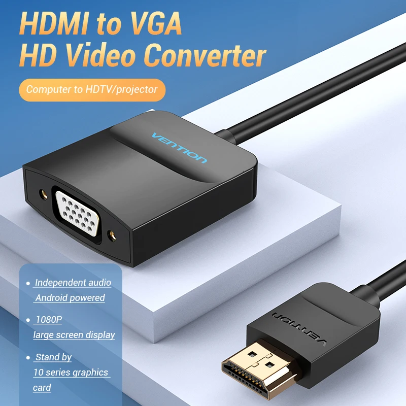 Vention адаптер hdmi vga кабель для Xbox PS3 PS4 ноутбука поддержка ТВ коробок 1080 P цифровой