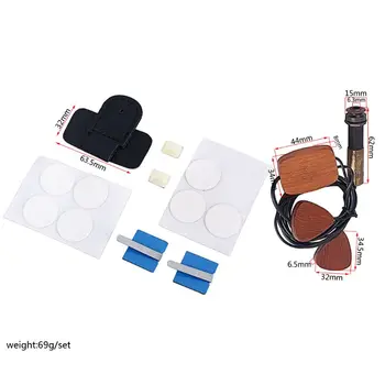 1Set GMB633 Universal Guitar Pickup Cherry Wood Piezo Contact Pickup with Endpin Buckle Jack for Guitars Ukulele
1Set GMB633 Universal Guitar Pickup Cherry Wood Piezo Contact Pickup with Endpin Buckle Jack for Guitars Ukulele