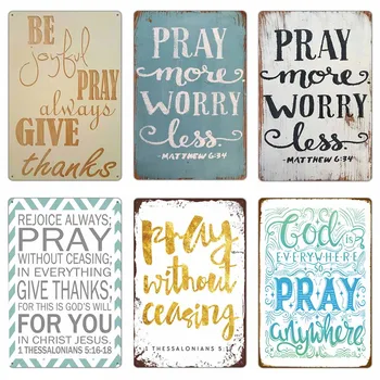 Church Pray Every Day Poster Retro Metal Tin Signs Vintage Colorful Plate 20x30cm Home Decoration Believer Bedroom Wall Decor
Church Pray Every Day Poster Retro Metal Tin Signs Vintage Colorful Plate 20x30cm Home Decoration Believer Bedroom Wall Decor