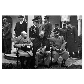 Churchill Roosevelt Stalin Vintage Poster and Print Wall Art Canvas Painting Wall Picture For Living Room Decor
Churchill Roosevelt Stalin Vintage Poster and Print Wall Art Canvas Painting Wall Picture For Living Room Decor