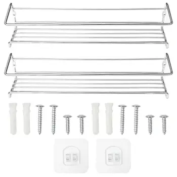 2pcs Stainless Steel Wall-Mounted Spice Holder Kitchen Storage Rack Condiment Shelf
2pcs Stainless Steel Wall-Mounted Spice Holder Kitchen Storage Rack Condiment Shelf