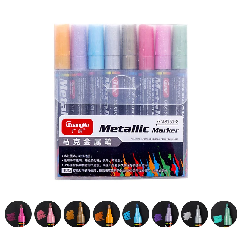 8 Colour Of Color Metal Marker Pen Paint Pen Safety And Environmental Protection DIY Design For Album Stationery Art Painting
8 Colour Of Color Metal Marker Pen Paint Pen Safety And Environmental Protection DIY Design For Album Stationery Art Painting