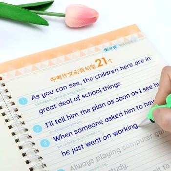 New 3 Books/Set Hengshui 3d English Calligraphy Copybook Set Adult Children Exercises Calligraphy Practice Book Auto Fade Reuse