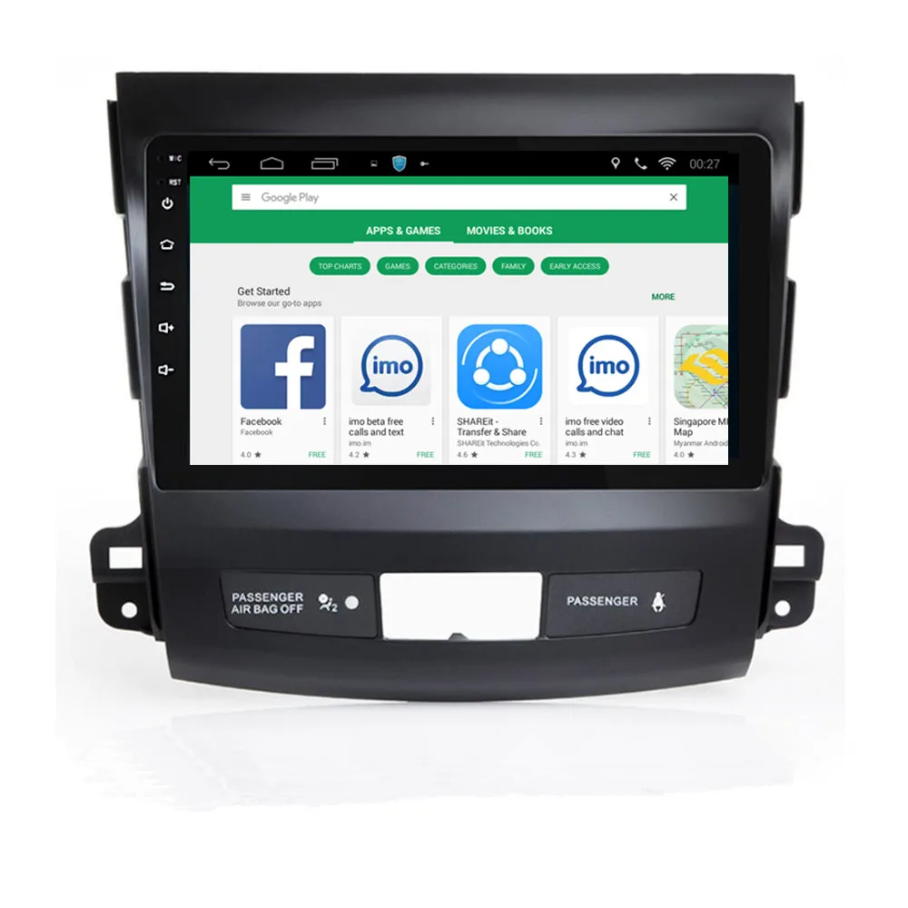 Автомагнитола 2 din на платформе Android 9 0 с GPS-навигацией для Mitsubishi Outlander 2006-2014/Peugeot