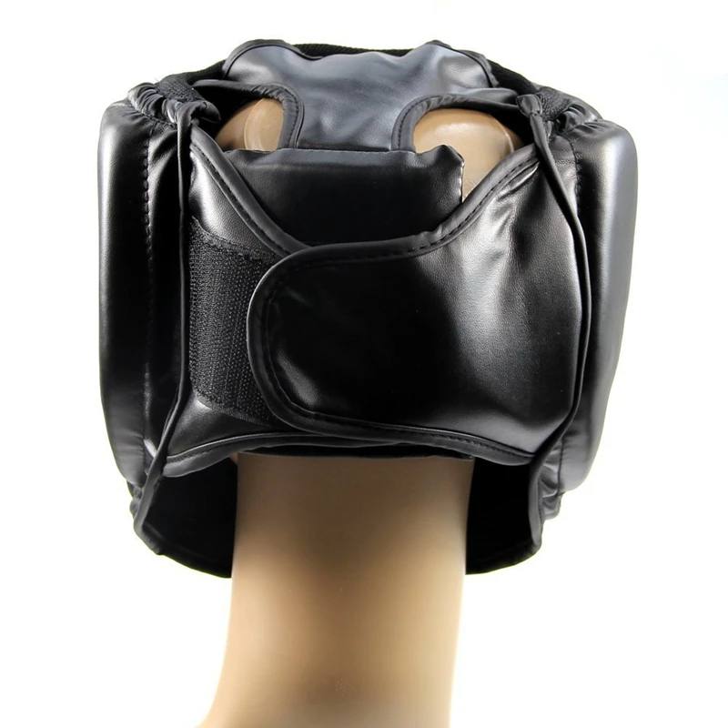 Black Good Headgear Head Guard Training Helmet Kick Boxing Protection Gear DT 