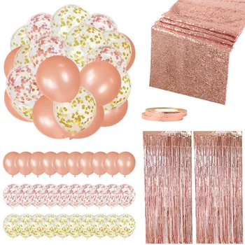 Rose Gold Birthday Party Wedding Home Decoration Kit Balloons Tinsel Curtain Baby Shower Christmas Party Balloons 35Pcs
Rose Gold Birthday Party Wedding Home Decoration Kit Balloons Tinsel Curtain Baby Shower Christmas Party Balloons 35Pcs