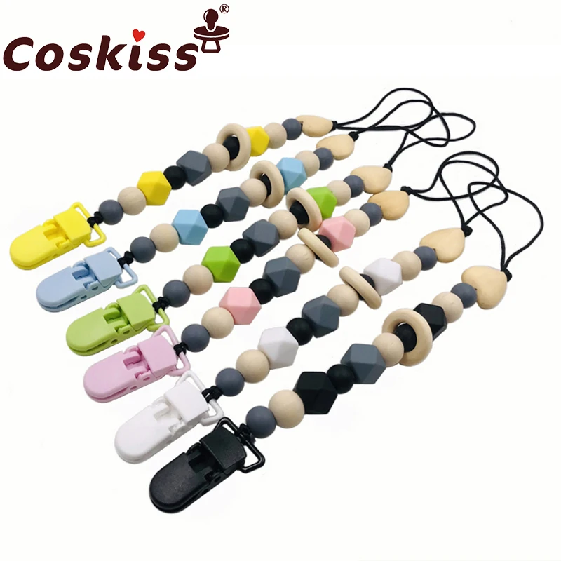Baby Teether Pacifier Chain Organic Teether Natural Teething Grasping Toy Silicone Beads Toddler Teether Newborn DIY Baby Gift
Baby Teether Pacifier Chain Organic Teether Natural Teething Grasping Toy Silicone Beads Toddler Teether Newborn DIY Baby Gift