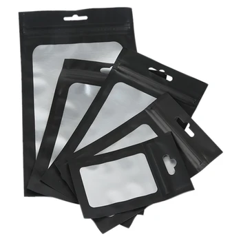 100Pcs Multiple Size Resealable Food Storage Bags with Clear Window Pouch for Food Self Sealing Storage Supplies-Black
100Pcs Multiple Size Resealable Food Storage Bags with Clear Window Pouch for Food Self Sealing Storage Supplies-Black