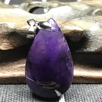 Natural Purple Amethyst Necklace Pendant For Woman Lady Man Clear Crystal 30x18x9mm Water Drop Beads Silver Stone Jewelry AAAAA
Natural Purple Amethyst Necklace Pendant For Woman Lady Man Clear Crystal 30x18x9mm Water Drop Beads Silver Stone Jewelry AAAAA