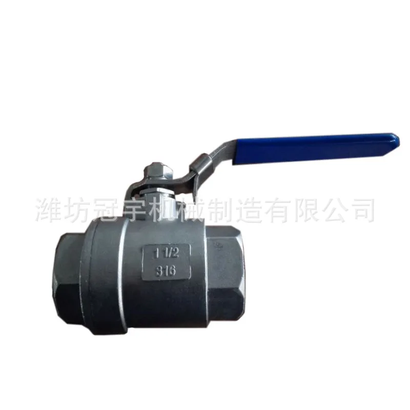Stainless Steel Internal Thread Two Piece Screw Thread Manual Dn40 (1.5 Inch) Ball Valve
Stainless Steel Internal Thread Two Piece Screw Thread Manual Dn40 (1.5 Inch) Ball Valve