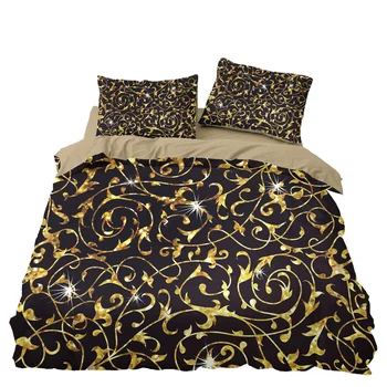 Golden Indian Leaf Luxury Bedroom Decor Bedspread Black Background Microfiber Hypoallergenic Zipper 1PC Duvet Cover Pillowcases
Golden Indian Leaf Luxury Bedroom Decor Bedspread Black Background Microfiber Hypoallergenic Zipper 1PC Duvet Cover Pillowcases