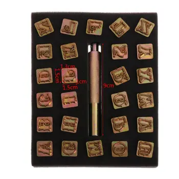 26pcs Steel Alphabet Letter Stamper Set Leather DIY Printing Punch Set Metal Punching Hand Tools Craft With Pole Q6PE 
26pcs Steel Alphabet Letter Stamper Set Leather DIY Printing Punch Set Metal Punching Hand Tools Craft With Pole Q6PE