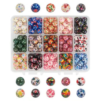 1 Box 270pcs Acrylic Resin Beads Round with Pattern Mixed Color 10mm Hole: 2mm
1 Box 270pcs Acrylic Resin Beads Round with Pattern Mixed Color 10mm Hole: 2mm
