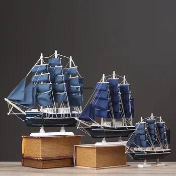 Wooden sailboat model decoration Mediterranean living room home decoration smooth sailing small craft ship handmade
Wooden sailboat model decoration Mediterranean living room home decoration smooth sailing small craft ship handmade