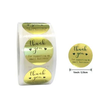 500pcs/pack Roll Gold homemade with love heart Bronzing gloss stickers party gift DIY decoration 25MM
500pcs/pack Roll Gold homemade with love heart Bronzing gloss stickers party gift DIY decoration 25MM
