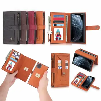 POLA Multifunction Zip Leather Wallet Case For iphone 11 Pro Max Card Pocket Magnetic Detachable Car
POLA Multifunction Zip Leather Wallet Case For iphone 11 Pro Max Card Pocket Magnetic Detachable Car
