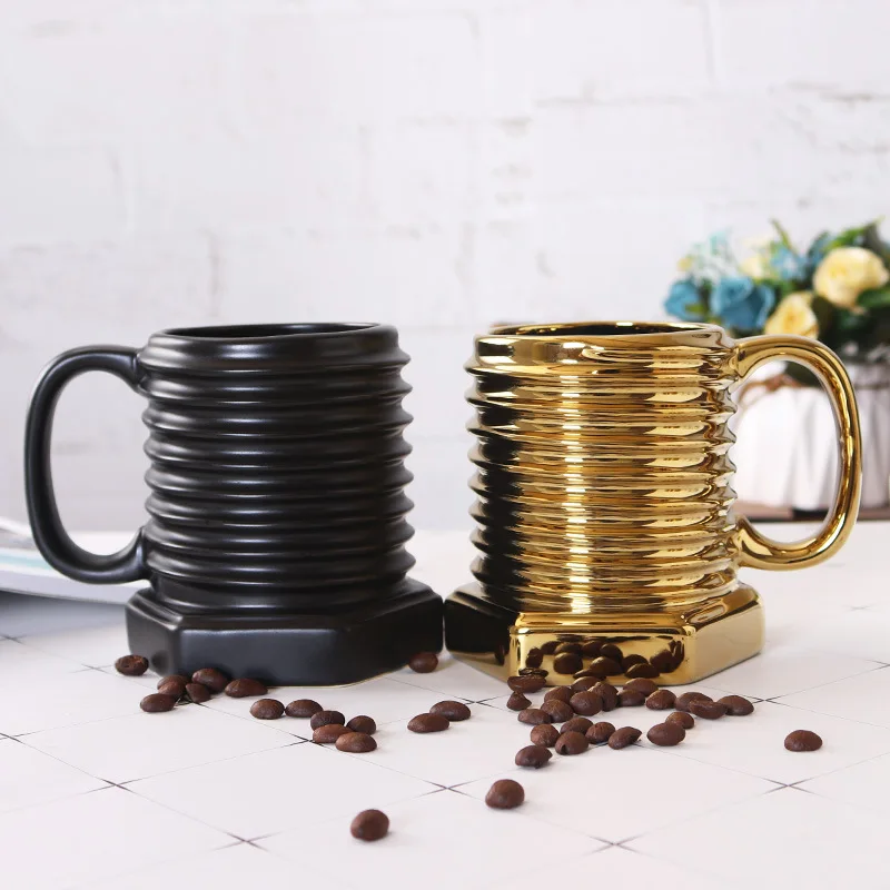 Creative Screw Pattern Ceramic Cup Coffee Mug Home Breakfast Cup Office Personality Matte Screwdriver Cup Gift
Creative Screw Pattern Ceramic Cup Coffee Mug Home Breakfast Cup Office Personality Matte Screwdriver Cup Gift