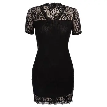 Black Deep V-neck Lace Dress Summer office lady Lace Slim Bodycon Shealth Dresses Vestidos Crochet Elegant strength dress 2019 
Black Deep V-neck Lace Dress Summer office lady Lace Slim Bodycon Shealth Dresses Vestidos Crochet Elegant strength dress 2019