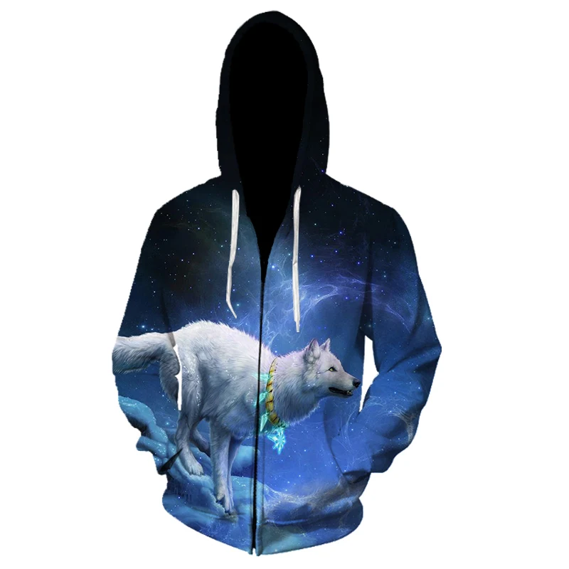 Latest Zipper Hooded Tops Sweatshirt Autumn Winter Hooded Sweatshirt 2019 Cool Fashion Wolf Pattern 3D Printing Tops Sweatshirt
Latest Zipper Hooded Tops Sweatshirt Autumn Winter Hooded Sweatshirt 2019 Cool Fashion Wolf Pattern 3D Printing Tops Sweatshirt