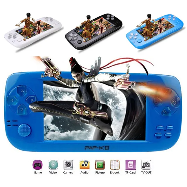 4.3'✖G Mini Retro HD Video Game Console 64Bit Portable Handheld Player PAP K3III Built-in 3000 Classic Games Family TV AV |
