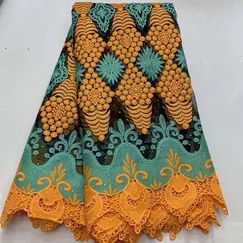 Big heavy Gold/Blue African Guipure lace very neat embroidery Nigerian cord lace fabric with strong stones high quality 5 yards
Big heavy Gold/Blue African Guipure lace very neat embroidery Nigerian cord lace fabric with strong stones high quality 5 yards