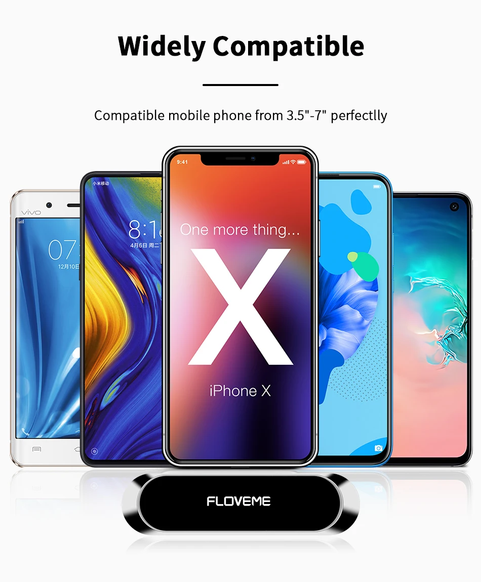 FLOVEME Magnetic Car Phone Holder For Phone in Car Strong Magnet Strip Phone Holder For iPhone 11 Pro Samsung Universal Suporte