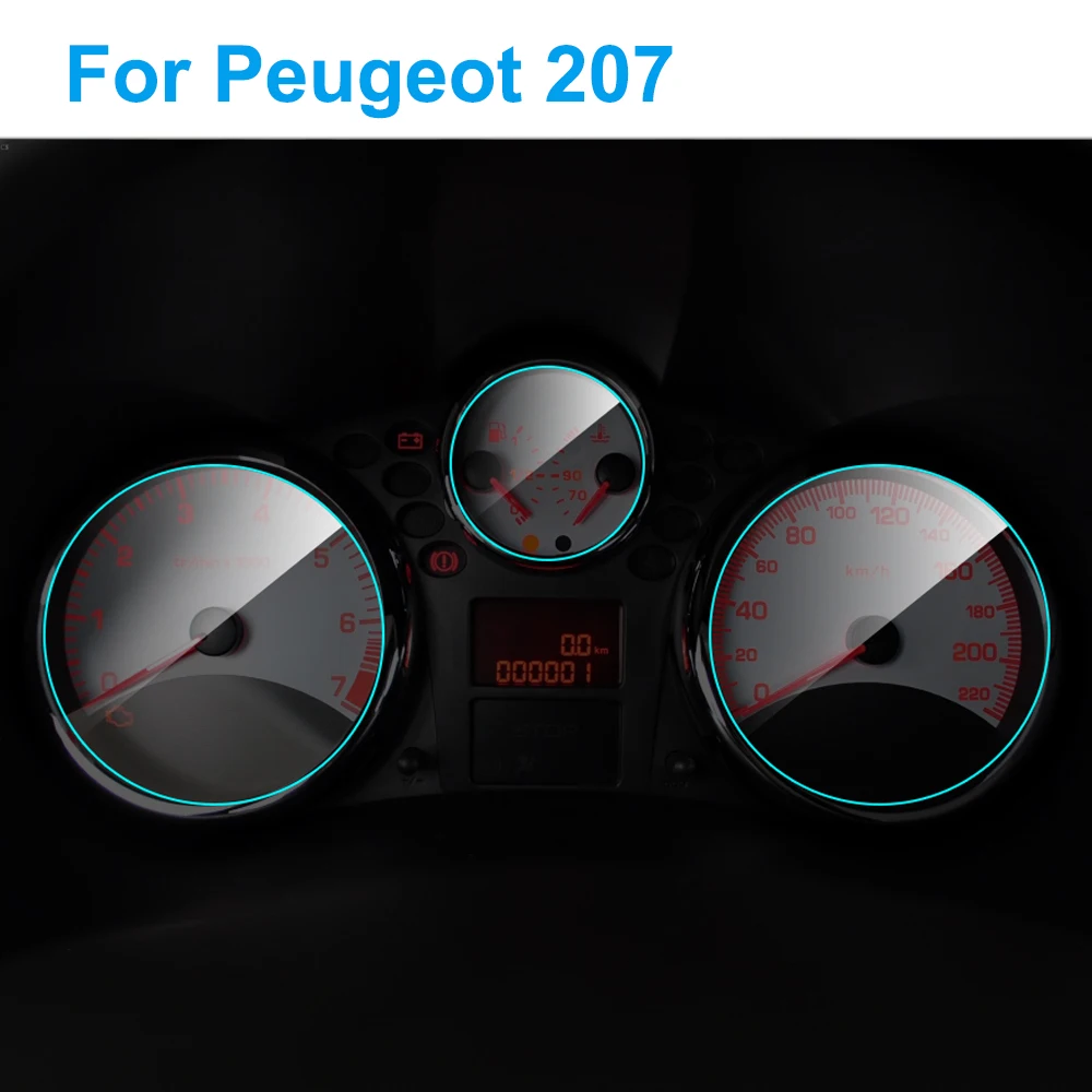 Защитная пленка для экрана приборной панели автомобиля из ТПУ салона Peugeot 207