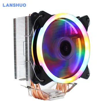 4 Heatpipe 3/4PIN 12CM RGB LED Computer CPU Cooler Fan Cooling Heatsink Radiator for Intel LGA 1150/1151/1155/1156/775/1366 AMD
4 Heatpipe 3/4PIN 12CM RGB LED Computer CPU Cooler Fan Cooling Heatsink Radiator for Intel LGA 1150/1151/1155/1156/775/1366 AMD
