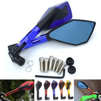 Universal CNC aluminum alloy motorcycle rearview mirror 8 10mm For YAMAHA MT-07/FZ-07 FJ-09 MT-09/SR/FZ-09 FZ1 FAZER TMAX500 
Universal CNC aluminum alloy motorcycle rearview mirror 8 10mm For YAMAHA MT-07/FZ-07 FJ-09 MT-09/SR/FZ-09 FZ1 FAZER TMAX500