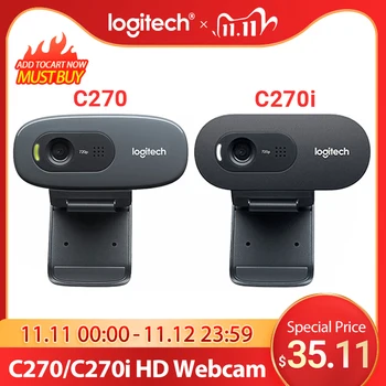 Original Logitech C270 C270i HD Video 720P Webcam Built-in Micphone USB2.0 Computer Camera USB 2.0 for PC Lapto Video Calling
Original Logitech C270 C270i HD Video 720P Webcam Built-in Micphone USB2.0 Computer Camera USB 2.0 for PC Lapto Video Calling