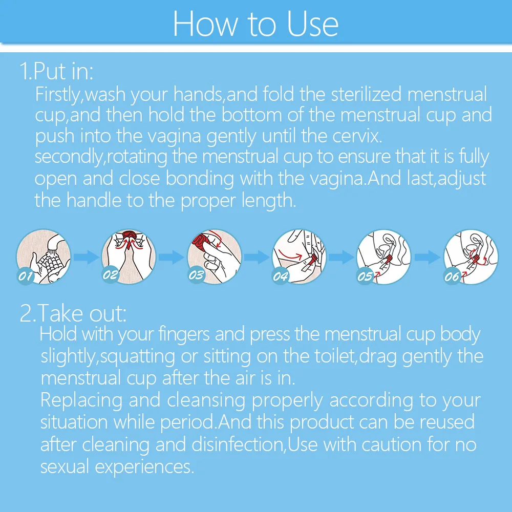 Generic Feminine Hygiene Period Cup Medical Grade Silicone Menstrual