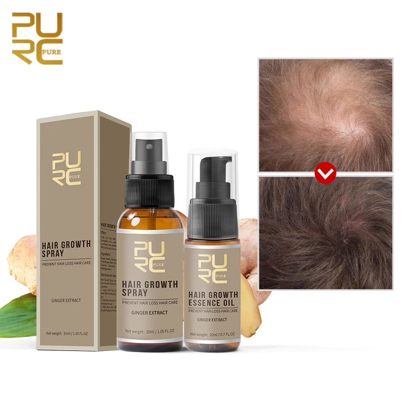 PURC быстрый рост эссенция для волос эфирное масло жидкость лечения