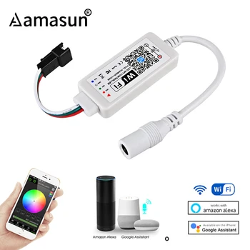 DC5V 12-24V Magic Home SPI LED WiFi Controller 2048 Pixel for 2811 SK6812 WS2812B support Google Home Amazon Alexa Voice Control
DC5V 12-24V Magic Home SPI LED WiFi Controller 2048 Pixel for 2811 SK6812 WS2812B support Google Home Amazon Alexa Voice Control