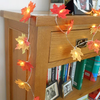 Halloween String Maple Leaves LED String Led AA Battery USB Operated Autumn Plants Fence Party Lights Stair Railing Decoration
Halloween String Maple Leaves LED String Led AA Battery USB Operated Autumn Plants Fence Party Lights Stair Railing Decoration