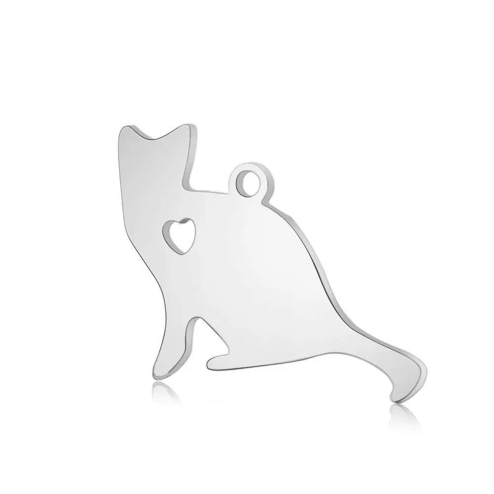20Pcs 17*22mm Stainless Steel Heart Cat Charms Mirror Polish Charms For DIY Making Necklace Key Chain Bracelets Animals Jewelry
20Pcs 17*22mm Stainless Steel Heart Cat Charms Mirror Polish Charms For DIY Making Necklace Key Chain Bracelets Animals Jewelry
